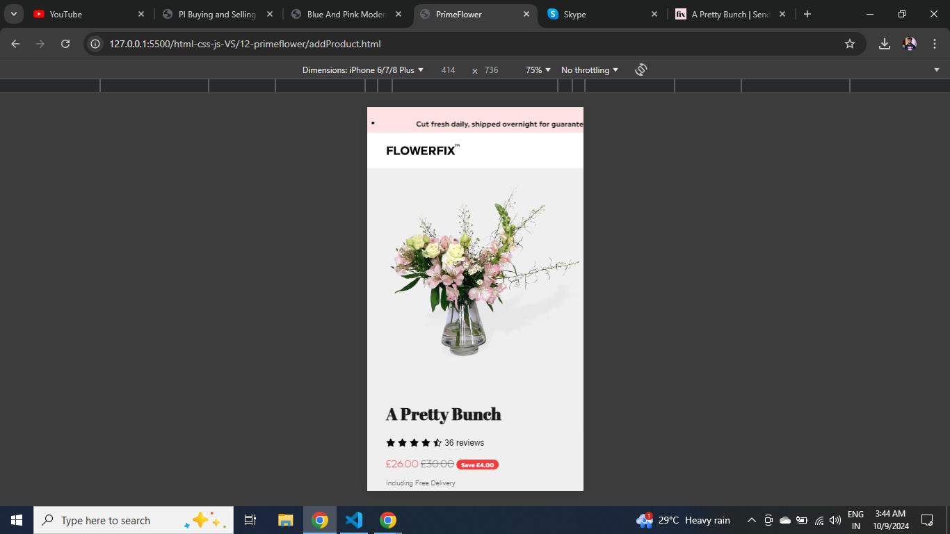 Responsive Design Screenshot