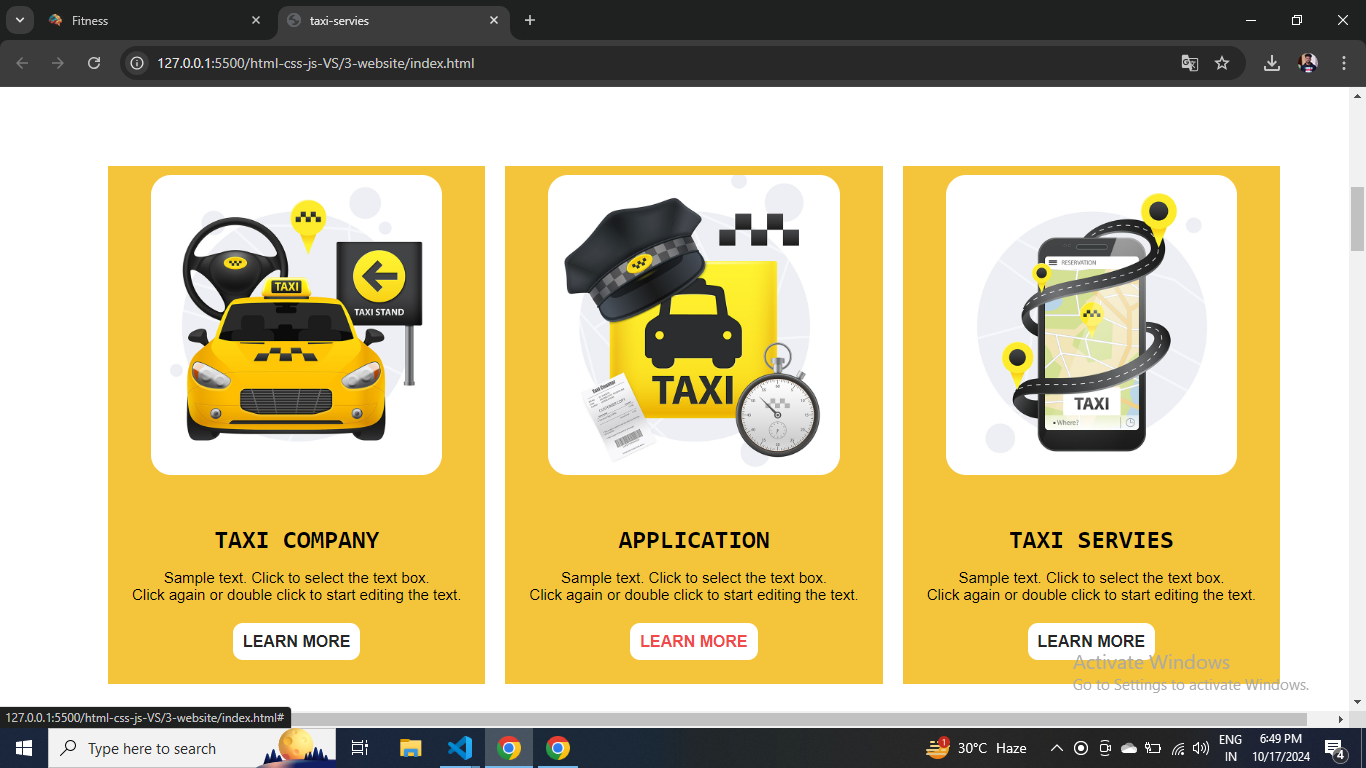 Taxi Availability Screenshot