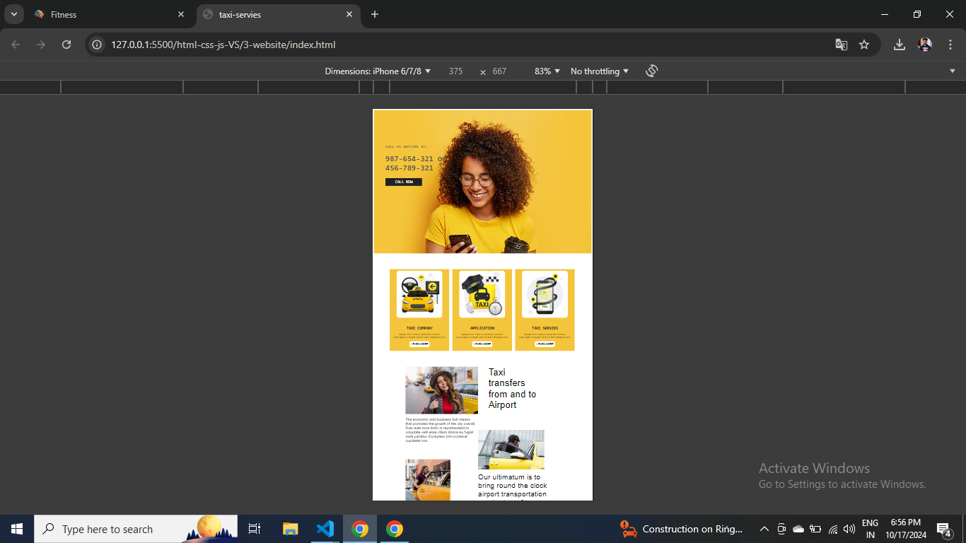 Responsive Design Screenshot