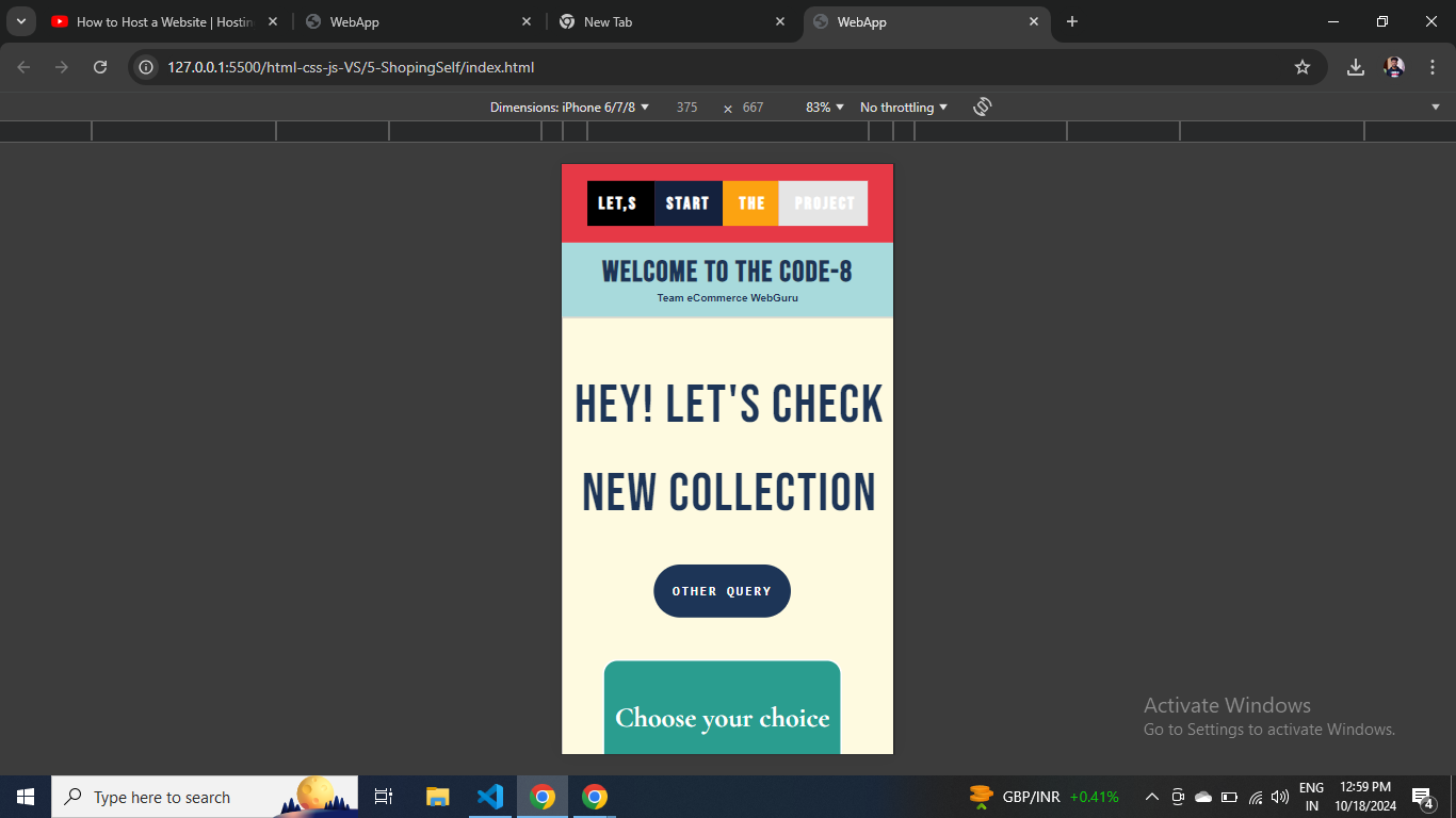 Responsive Design Screenshot