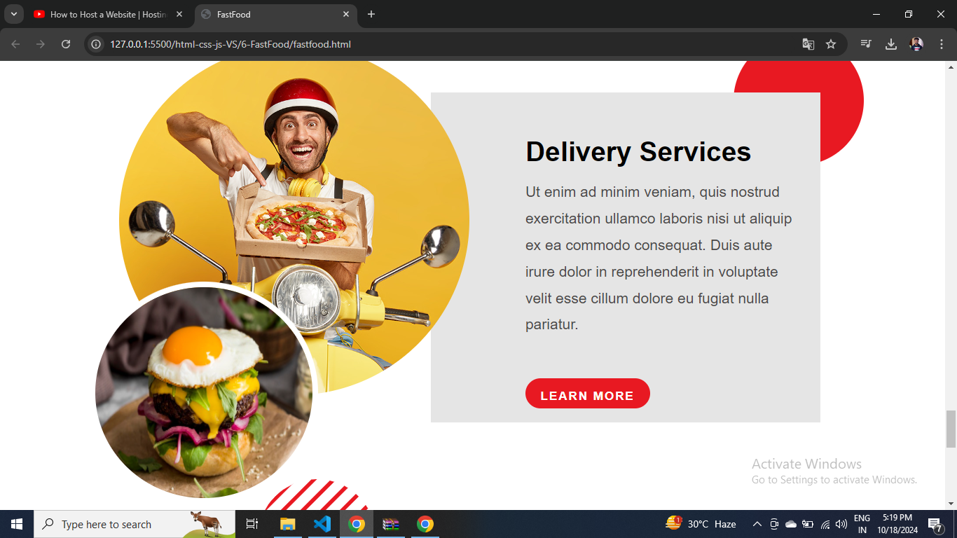 Delivery Service Screenshot